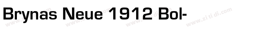 Brynas Neue 1912 Bol字体转换